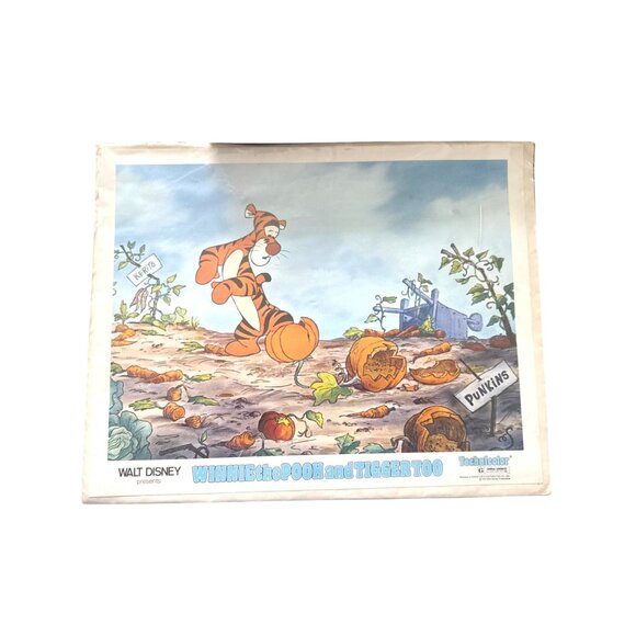 Vintage Walt Disney Winnie The Pooh And Tigger Too 1974 Lithograph Prints Set 4 - Picture 2 of 7